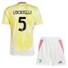 Maillot de Supporter Juventus Locatelli 5 Extérieur 2024-25 Pour Enfant